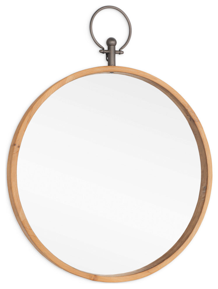 Harlow 24" Wood Wall Mirror