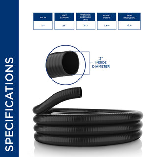 Alpine PVC Flex Hose, 2.76"Tall