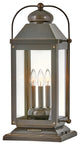 Hinkley Anchorage Large Pier Mount Lantern, Light Oiled Bronze