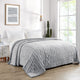 Super Mink Faux Fur Throw Blanket, Gray Down, 118" X 95"