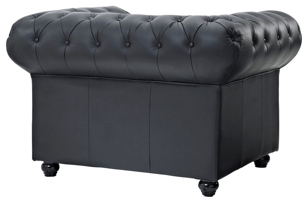 Modern Contemporary Living Room Armchair Black