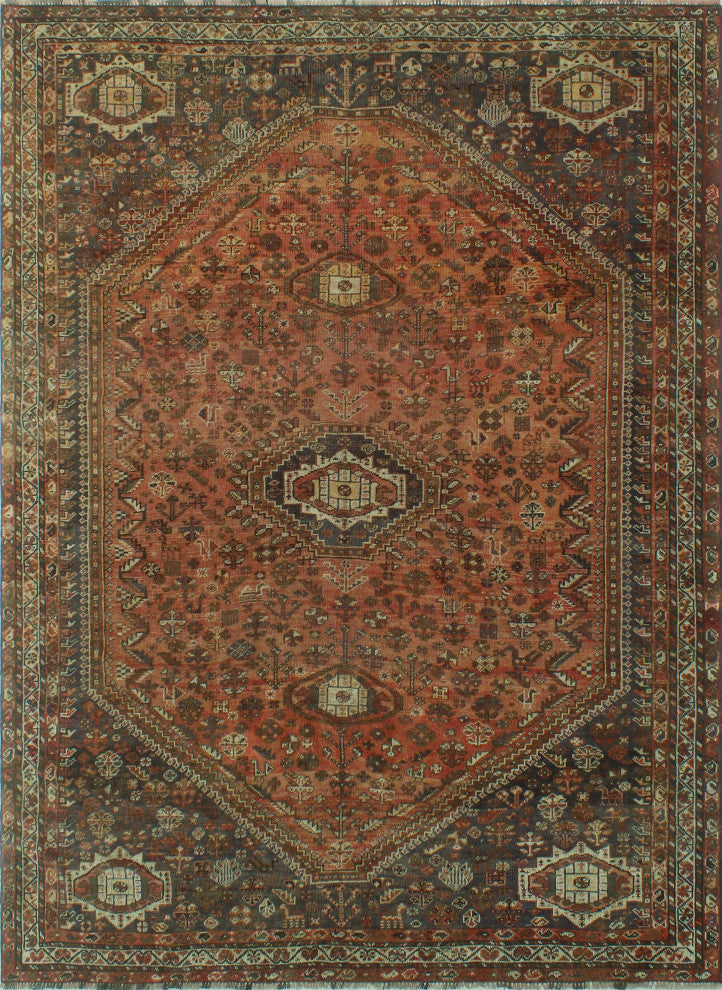 Semi-Antique Kempe Rust Rug