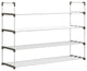 Shoe Rack 4-Tier Shoe Organizer for Closet, Bathroom, Entryway Holds 20 Pairs, White