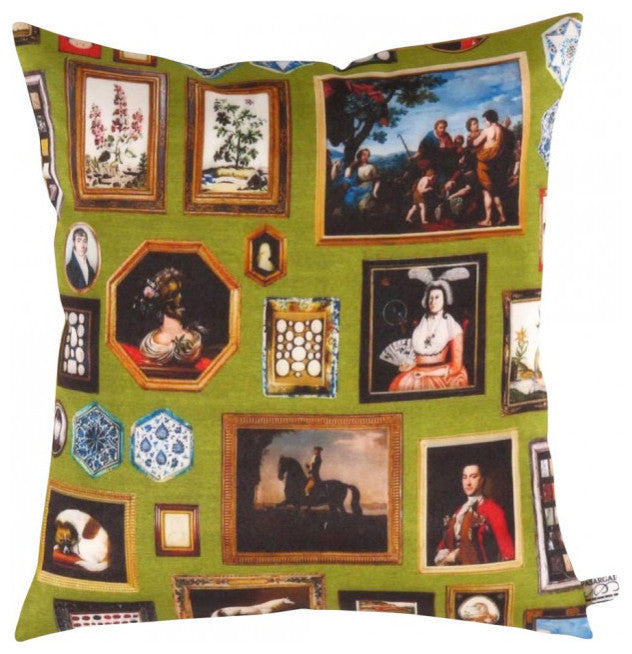 Pasargad Turkish Fine Silk Wall Hanging Pillow 16"