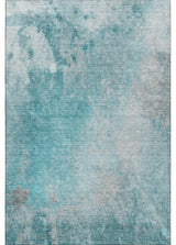 Premium Machine Washable Mayfield AMF562 Teal 9' x 12' Rug