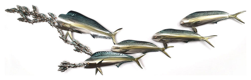 Mahi-mahi School of 5 with Sardines