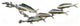 Mahi-mahi School of 5 with Sardines