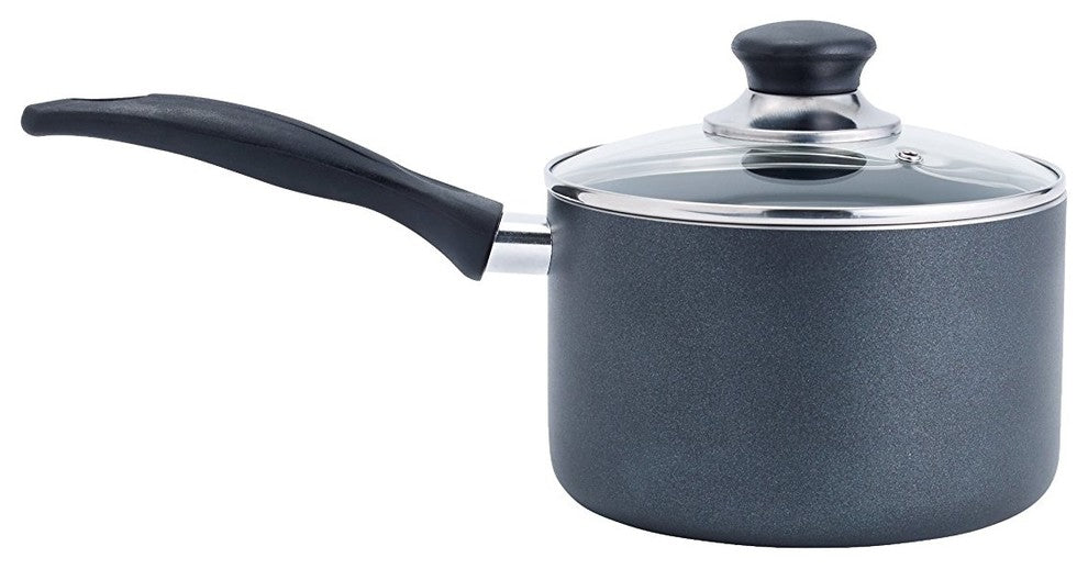 Non Stick Handy Pot Sauce Pan With Glass Lid, 3-Quart, Dishwasher Safe