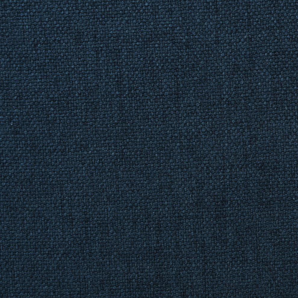 GDF Studio Gunther French-Style Fabric Club Chair, Blue/Espresso