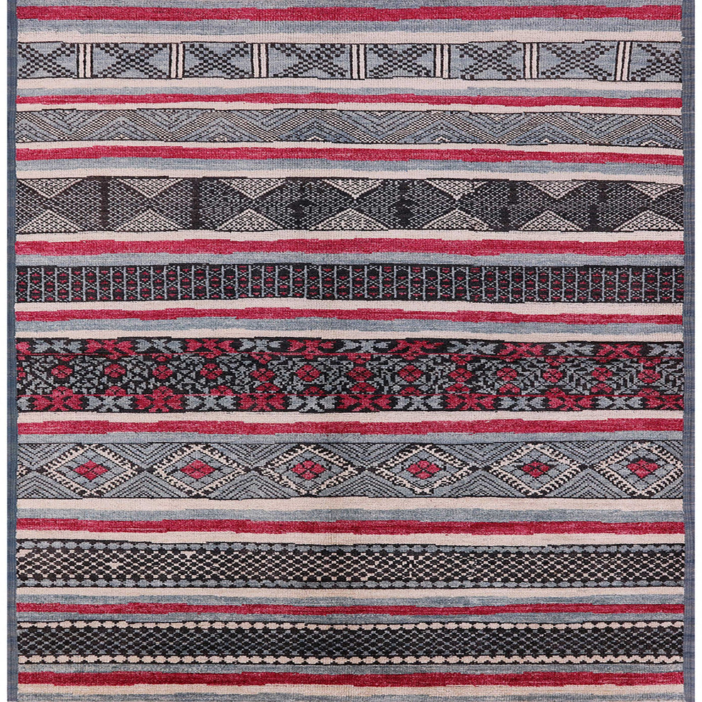 Ahgly Company Indoor Square Mid-Century Modern Area Rugs, 7' Square