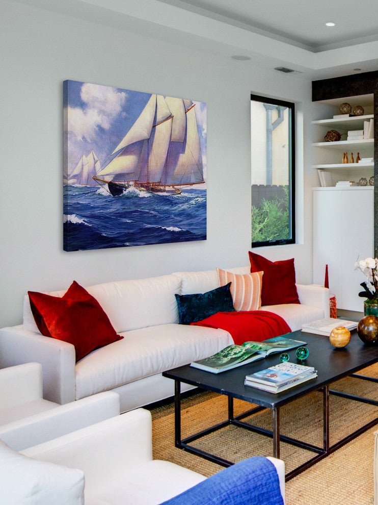 "Catamaran" Painting Print on Wrapped Canvas
