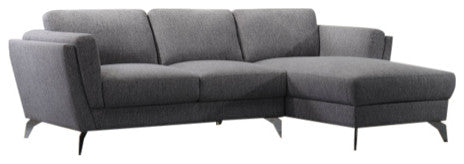 Beckett Sectional Sofa, Gray Fabric