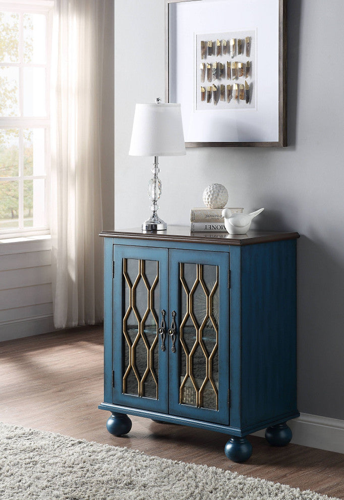 Lassie Console Table, Antique Blue Finish