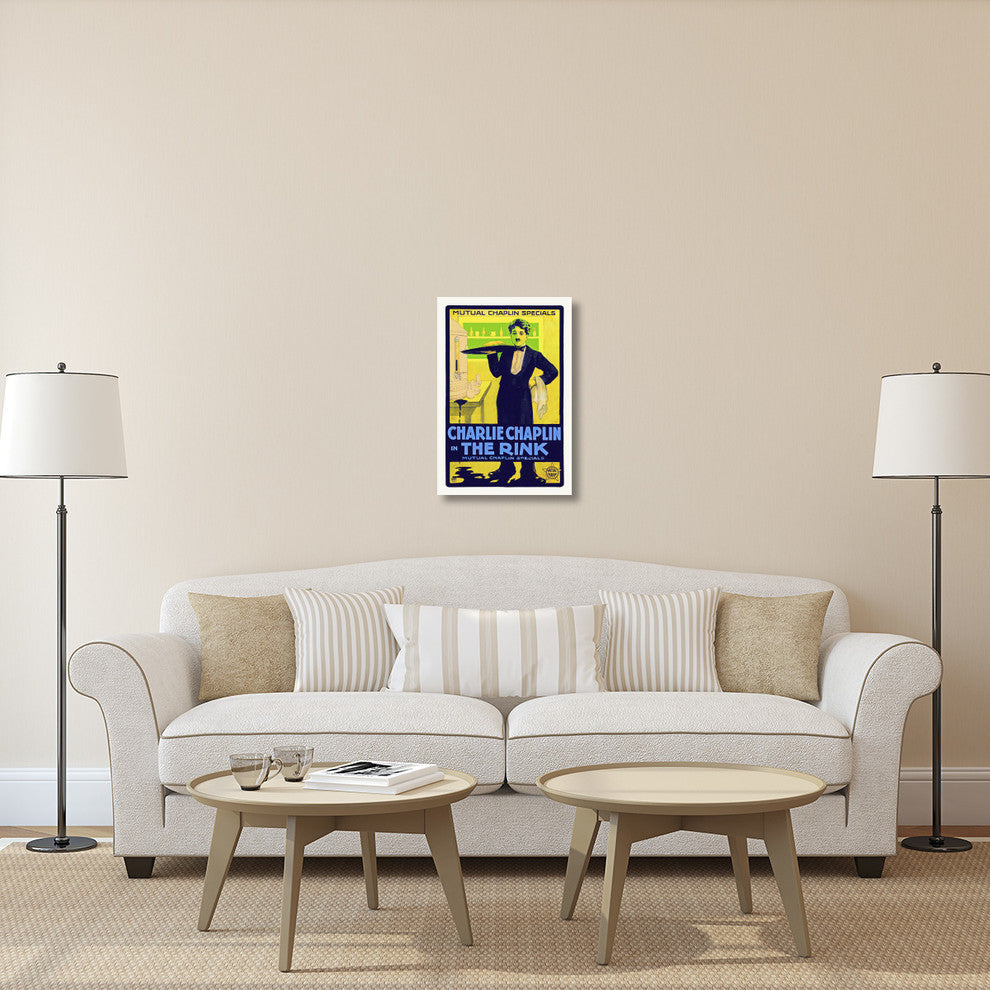 "Charlie Chaplin, The Rink - 1916" Canvas by Hollywood Photo Archive, 20x30"