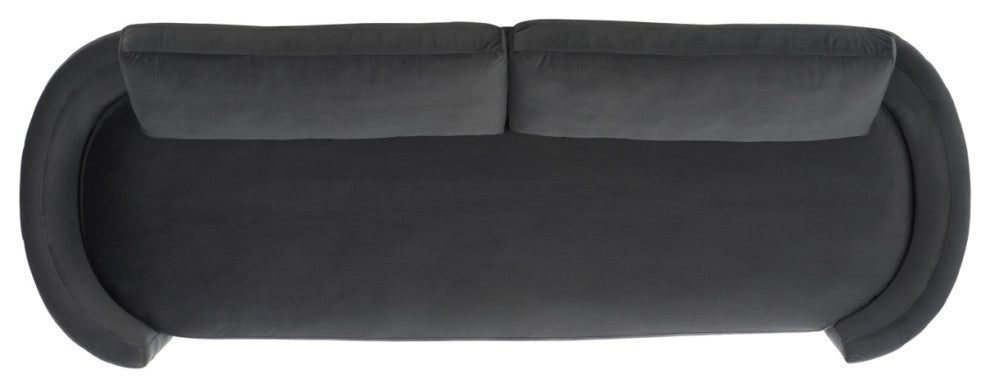 Safavieh Winford Velvet Sofa, Mouse