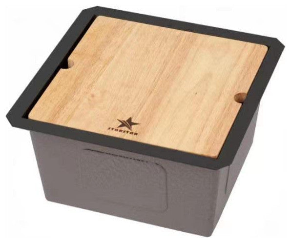 Workstation Undermount Single Bowl Matte Black Stainless Kitchen Sink