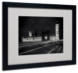 'Letters From London 2' Matted Framed Canvas Art by Giuseppe Torre