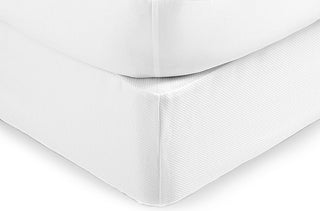 Boxspring Cover Pique, White, Queen