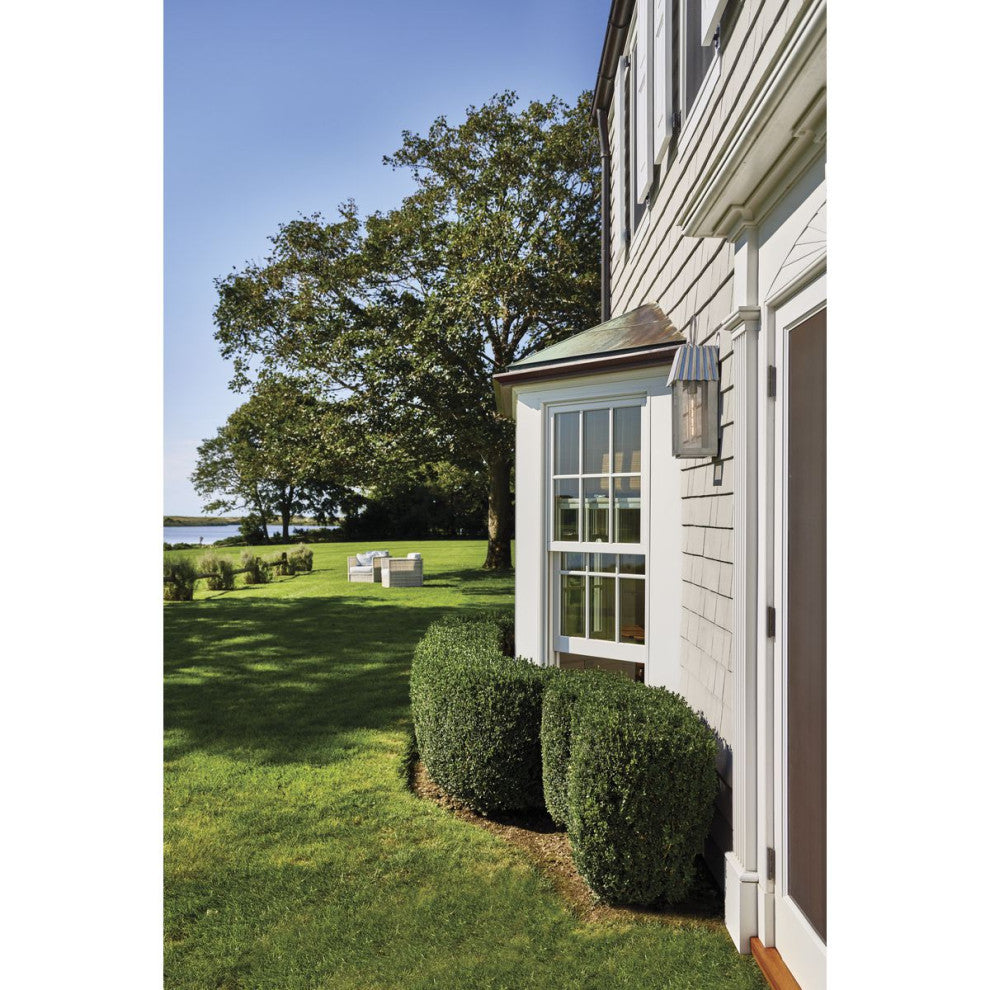 POINT DUMEÂ® Hook Pond Shelter White Outdoor Wall Lantern with DURASHIELD