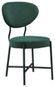 Allure Boucle Fabric Upholstered Dining Chair Set of 2, Green