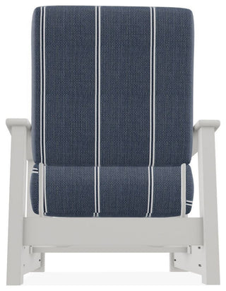 Leeward Deep Seat Outdoor Armchair with Hidden Motion, Equal Ink/Snow