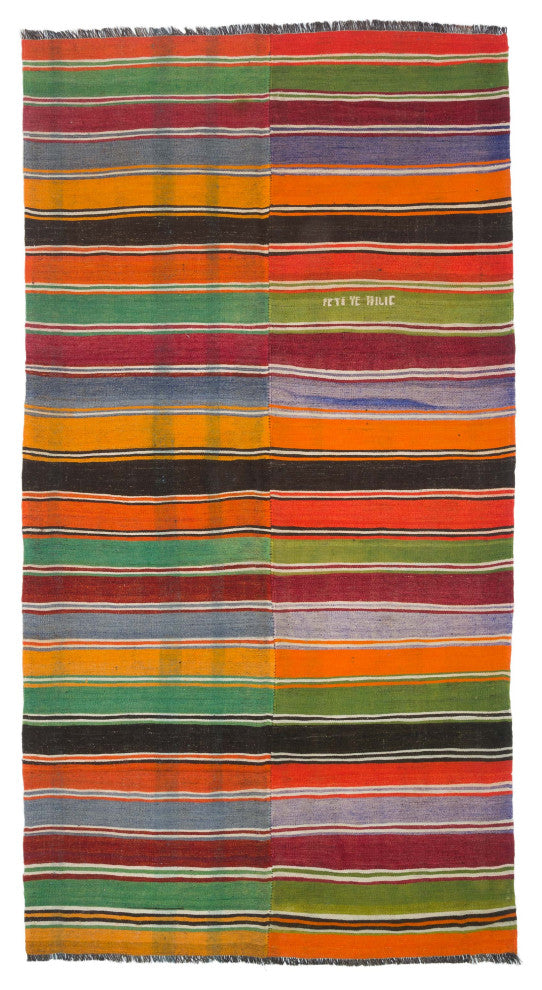 Vintage Anatolian Kilim Rug 6' 2" x 11' 6", 74 in. x 138 in.