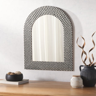 Safavieh Martini 30" Mirror, Black/White