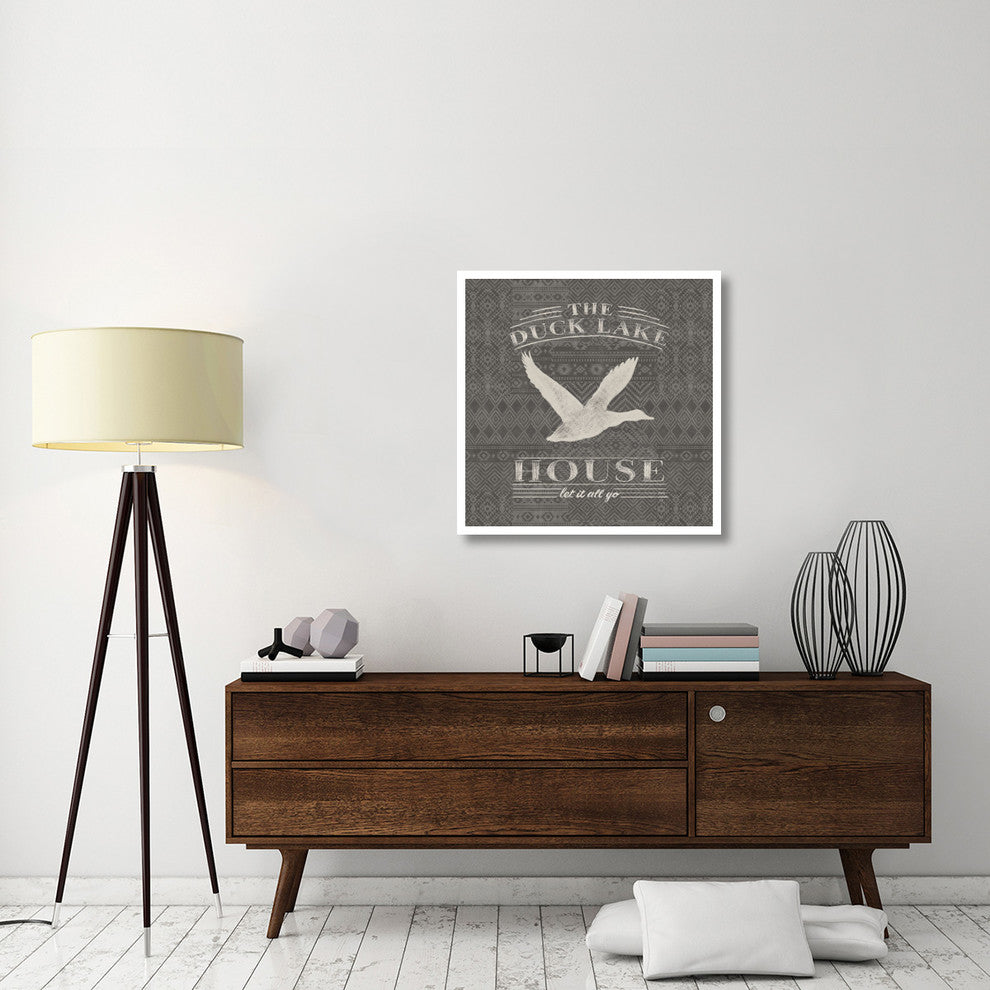 "Soft Lodge II Dark" Digital Paper Print by Janelle Penner, 32"x32"