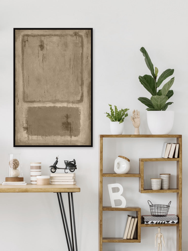 "Marked Contrast" Floater Framed Painting Print on Canvas, 30x45
