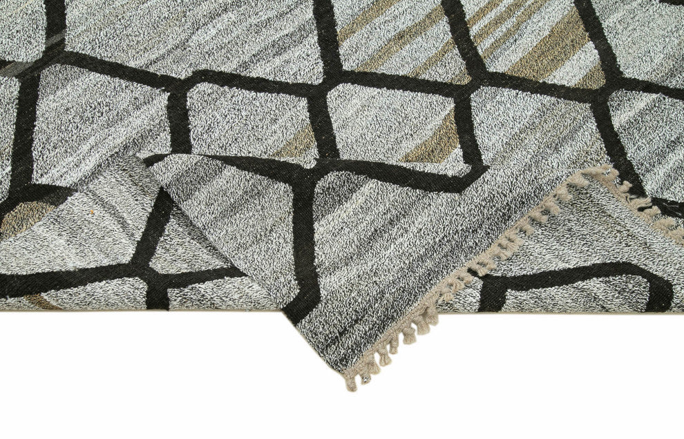 Rug N Carpet - Handwoven Turkish 8' 2'' x 10' 5'' Flatweave Wool Kilim Rug
