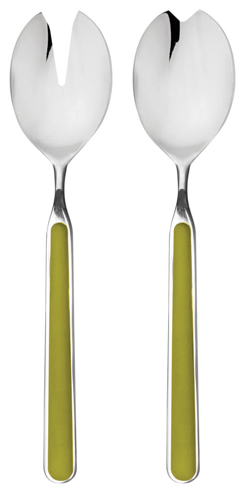 Fantasia Salad Serving Set 2-Piece Set, Olive-Green