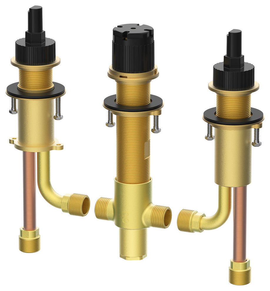 Widespread Rough-In Valve and Spout Tube for Roman Tub Filler