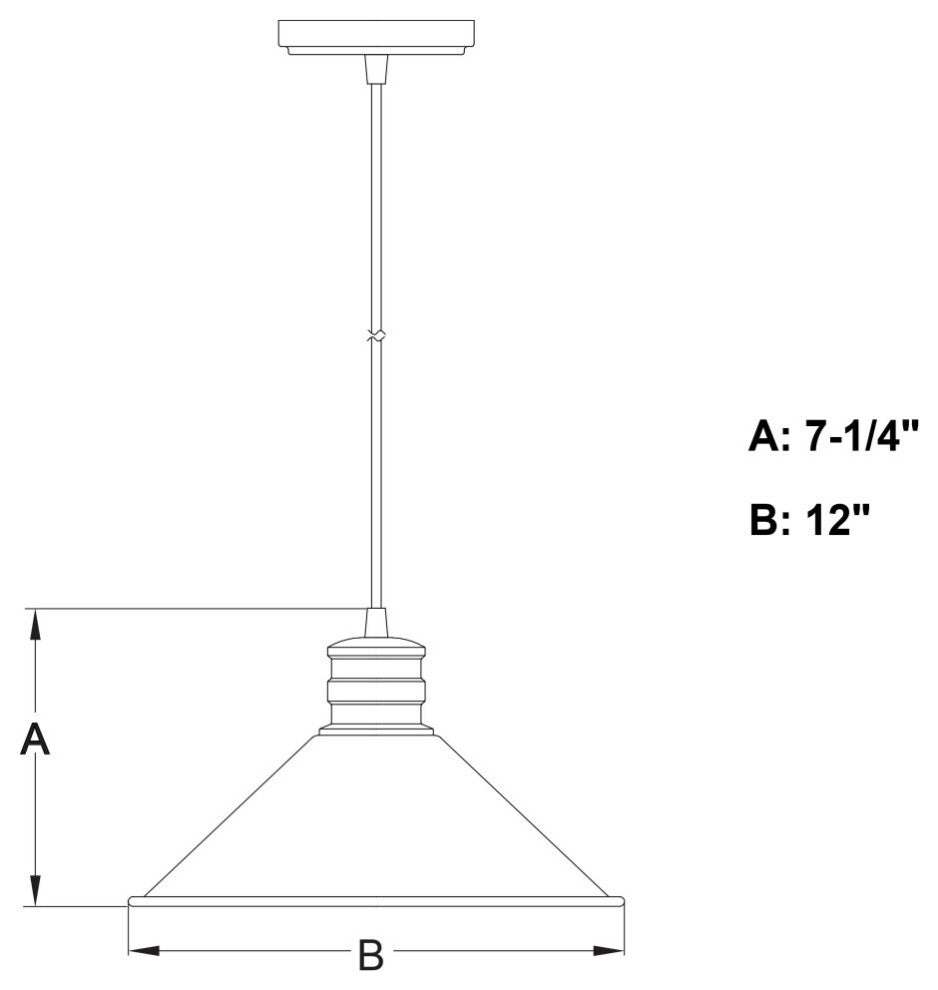 Akron 12" 1 Light Pendant Oil Rubbed Bronze and Matte White