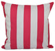 Classic Stripes Decorative Pillow, Fushia, 16"x16"