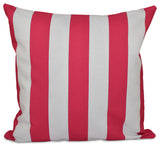Classic Stripes Decorative Pillow, Fushia, 16"x16"