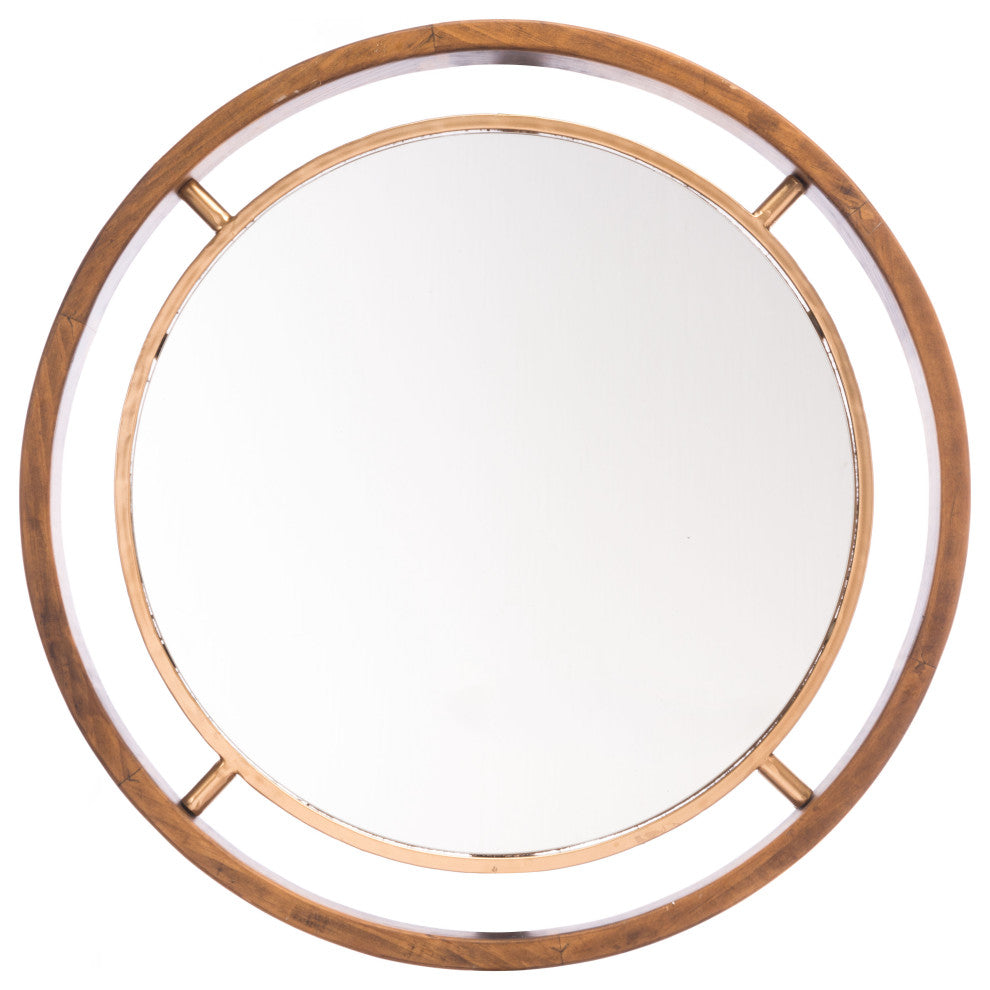 Round Mirror Gold