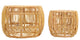 Azrina Rattan Nesting Tables, 2-Piece Set