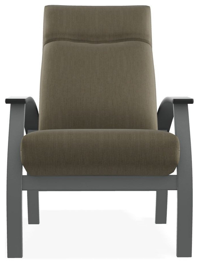 Belle Isle Cushion Outdoor Adjustable Back Chair, Huskie/Graphite