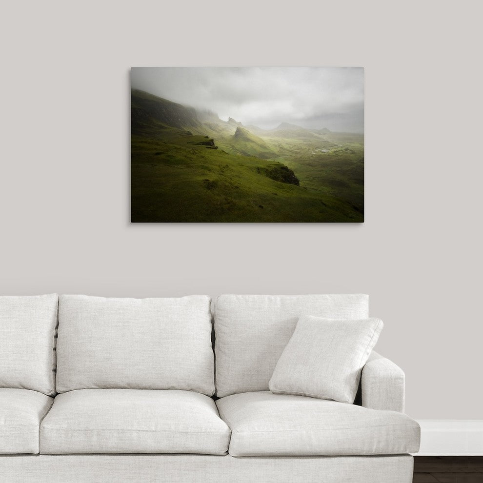 "Quiraing, Skye Island Scotland" Wrapped Canvas Art Print, 36"x24"x1.5"
