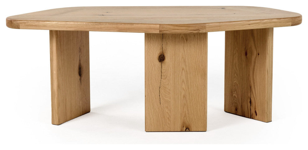 Modrest Jack Natural Wood Coffee Table Set