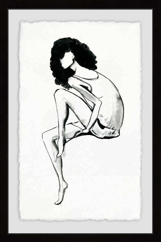 "Introvert" Framed Painting Print, 20"x30"