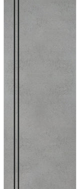 Slab Barn Door Panel 42 x 80 | Planum 0016 Concrete with  | Sturdy Finished