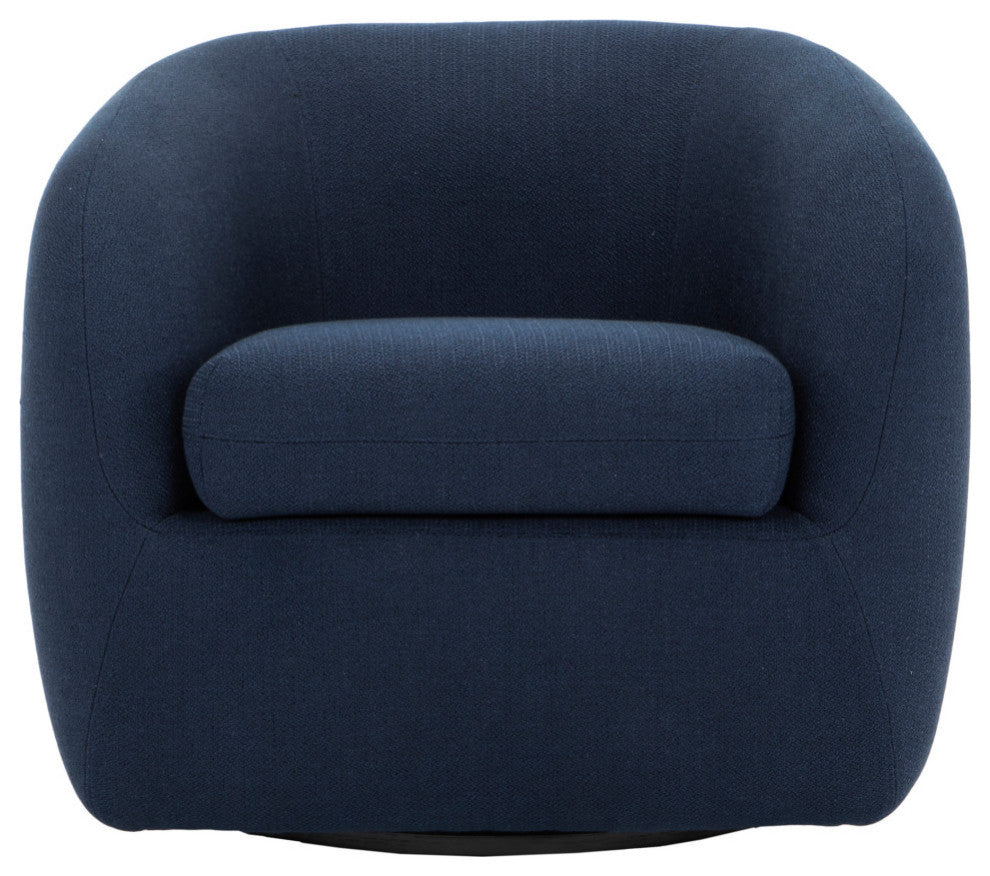 Retro Maurice Swivel Chair Midnight Blue - Blue