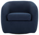 Retro Maurice Swivel Chair Midnight Blue - Blue