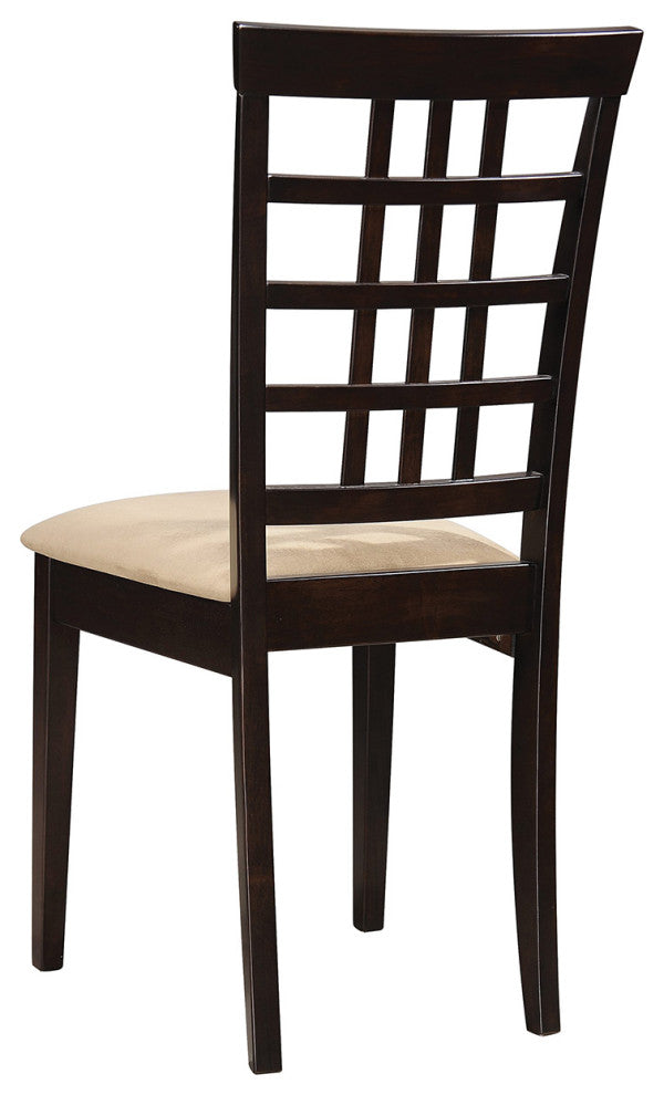 Set of 2 Dining Chairs, Cappuccino