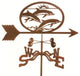 Dolphins Weathervane With Deck Mount