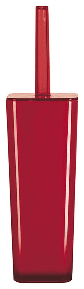 Red Easy Bathroom Accessories, Toilet Brush Holder