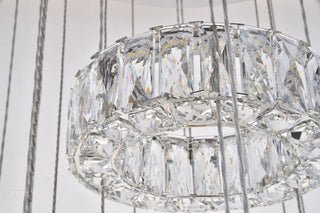 Contemporary Chrome-Light Chandelier