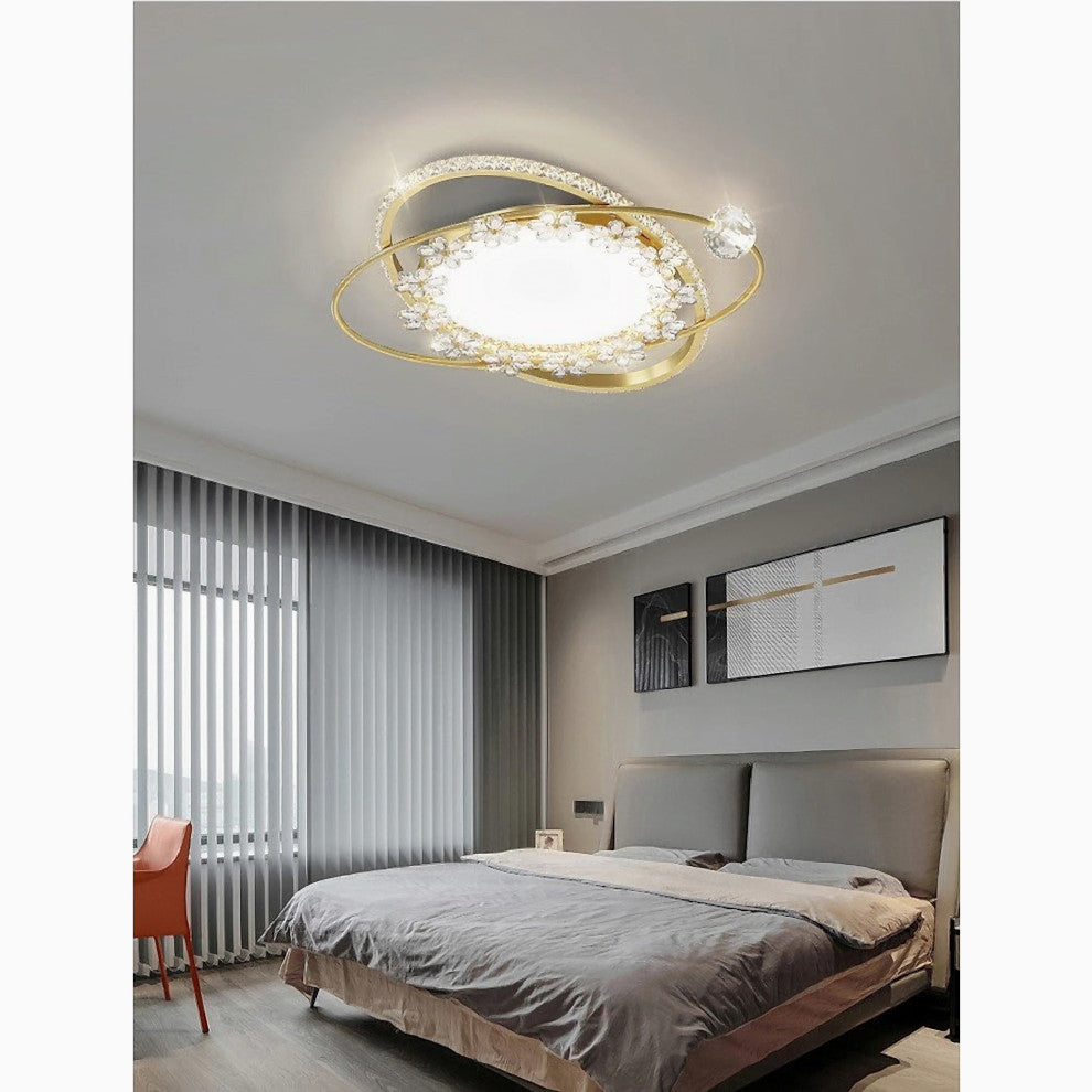 Sankt Vith | Luxury Circle LED Chandelier, Gold, A