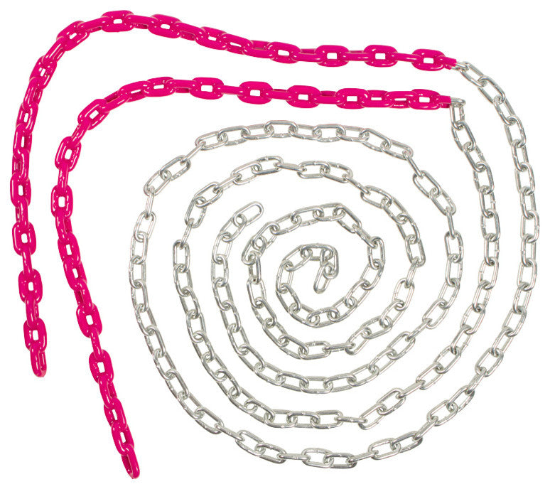 Coated Swing Chains, Set of 2, 8.5', Pink
